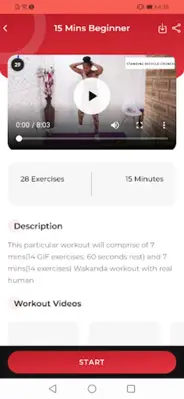 Wakanda Health And Fitness android App screenshot 0