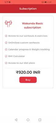 Wakanda Health And Fitness android App screenshot 5